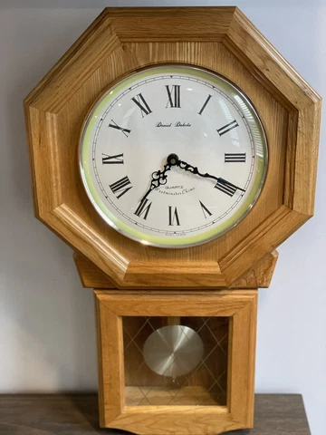 DANIEL DAKOTA Quartz Regulator Westminster Chime Wall CLOCK 27.5" x 14" x 4" Cover