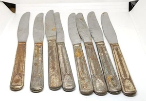 Lote de 8 cuchillos vintage de acero inoxidable de 8,5" de largo - Imagen 1 de 4