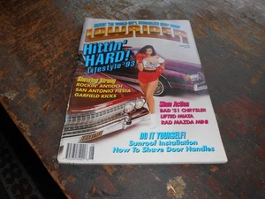 Vintage Lowrider Magazine Hittin Hard Lifestyle 93 Aug August 1993 - Picture 1 of 2