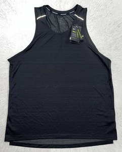 Nike Tank Top Men’s XL Dri Fit Black Running Breathe Fabric Casual Active New - Picture 1 of 11