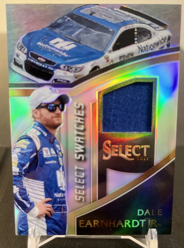 2017-18 Panini Select Select Swatches Dale Earnhardt Jr Prizm #DE (MEM) - Image 1 of 2