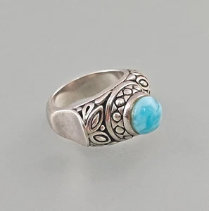 a-9425375 925er Silber Larimar-Ring Gr.56 - Bild 1 von 2
