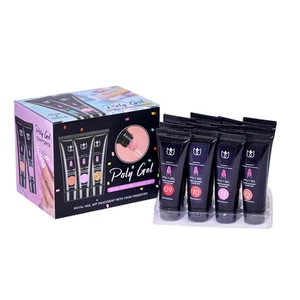 Poly Gel Estensione Unghie Punte Lunga Durata Colla 12 Colori 15ml Gel Estensione Unghie - Foto 1 di 7