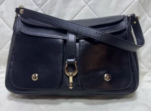 Kate Spade Vintage schwarz Leder kleine Hobo Handtasche Handtasche - Bild 1 von 6
