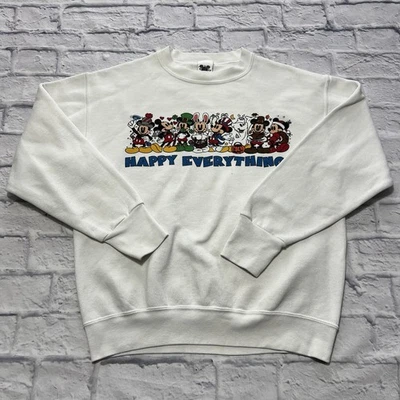 迪士尼目录运动衫 Happy Everything 中号白色套衫 * 阅读说明 — 第 1/4 张图片