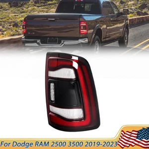 For 2019-2024 Ram 2500 3500 Black Bezel w/Blind Spot LED Tail Light Lamp Right - Picture 1 of 14