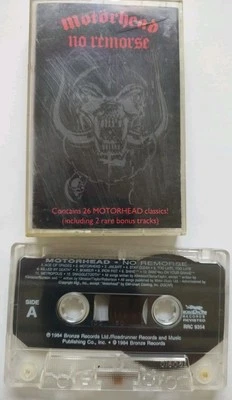 Motorhead - No Remorse (1984 Cassette) Rare Roadracer Release - Y531 - Imagem 1 de 4