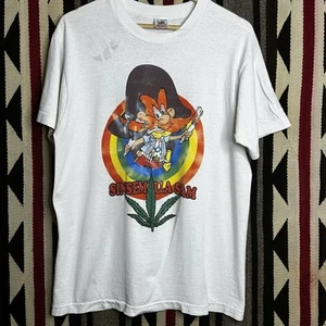VTG 90s Sinsemilla Sam Shroomy Tunes II The Sequel Weed Marijuana T-Shirt Sz L - Picture 1 of 12