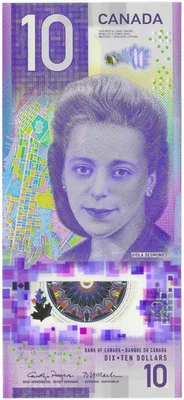 UNCIRCULATED $10 BANK OF CANADA BRAND NEW POLYMER BILL 2018 CONSECUTIVE NOTES - Image 1 of 2