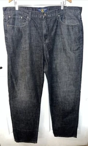 Jeans uomo dritto classico Lucky Brand nero prelavato 329 42X32 (31,5) - Foto 1 di 11