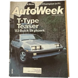 AUTOWEEK Magazine November 8, 1982 The '83 Buick Skylark vol. 32, no. 45 USA - Picture 1 of 4