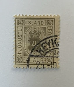 Islanda 1900 Ufficiale #O11 Usato CV $50 LE636 - Foto 1 di 2