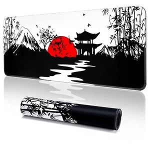 Japanisches Mauspad 800 × 300 × 3 MM Verlängertes großes Mauspad Schreibtisch... - Afbeelding 1 van 7