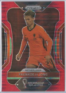 2022 Panini Prizm World Cup Qatar Red Breakaway Prizm /99 Frenkie de Jong #155 - Picture 1 of 2