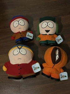NEW MINIMAL DAMAGE 1998 South Park Fun4All Plush Lot Stan Kyle Cartman Kenny - Picture 1 of 10