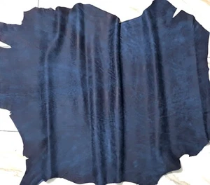 LEDER TIP 39396-GB, Lederreste, 1 Lederhaut 0,5mm, antik-jeansblau nappa - Bild 1 von 2