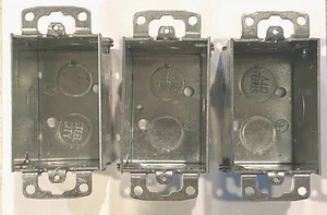 Lot of (3) Steel City #52 3x2 - 1/2d Gangable Switch Box  - Picture 1 of 4