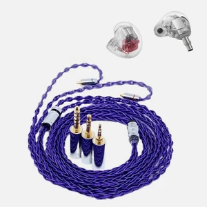 SHURE SE535 SE846 Auriculares MMCX 6N OCC Cable Púrpura Desmontable 2.5/3.5/4.4mm - Imagen 1 de 12