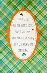 You Deserve All The Little Joys, Sweet Surprises St. Patricks Card from UKG - Picture 1 of 2