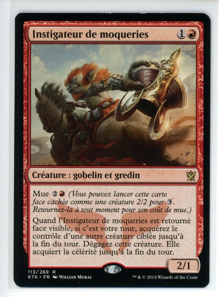 JEERING INSTIGATOR Khans of Tarkir FRENCH #113 KTK(LP)(MTG) - Image 1 of 1