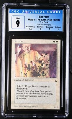 EXORCIST The Dark Rare Reserved List CGC 9 MTG [Nostalgium] - Image 1 of 2