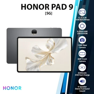 HONOR Pad 9 5G ver. Android PC Tablet (Wi-Fi+5G/8+8GB+256GB/Grey/NEW) - Image 1 of 4