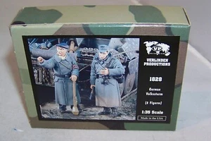 VERLINDEN 1:35 GERMAN WWII SOLDIERS VOLKSSTURM WINTER DRESS 2 RESIN FIGURES 1828 - Picture 1 of 1