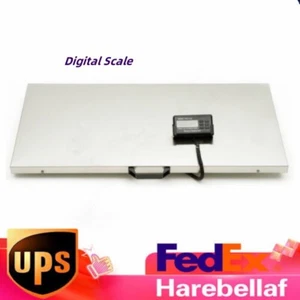 1100lbs Digital Vet Livestock Weight Pet Veterinary Scale Stainless Platform - Picture 1 of 15