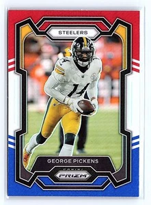 2023 Panini Prizm George Pickens Rosso Bianco e Blu Prizm #248 - Acciaio - Foto 1 di 2
