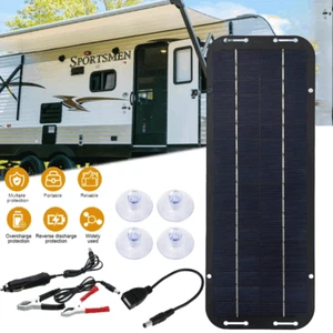 30W Solar Panel 12V Trickle Charger Battery Charger Kit Maintainer Boat Car RV - Picture 1 of 12