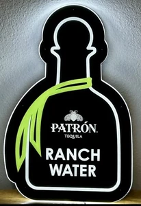 PATRON TEQUILA LED LIT LIGHTED WALL HANGING BAR PUB SIGN *NEW IN BOX* - Picture 1 of 3