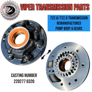 722.6 722.9 Transmission Pump Body & Gears NAG1 Mercedes Chrysler SONNAX BUSHING - Picture 1 of 8
