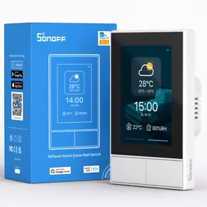 SONOFF Touch Wall Light Switch Smart Scene Thermostat WiFi APP Control for Alexa - Picture 1 of 16