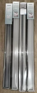 Cordless Zebra Roller Shades, Dual Fabric Layers - Gray 35"W X 72"H. - Picture 1 of 5
