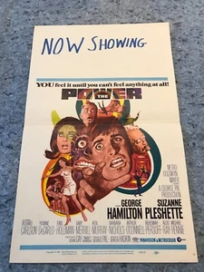THE POWER 1968 ORIG WINDOW CARD MOVIE POSTER 14"x22" (F/VF) HAMILTON/PLESHETTE - Picture 1 of 11