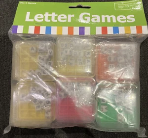 Fun Express Letter Games Party Favor Kids Birthday Toys 6 Pack - Picture 1 of 5