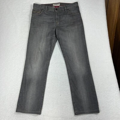 Pantalones de mezclilla informales rectos calce moderno Alberto para hombre gris piedra 38x36 (39x32,5) Foto 1 de 4