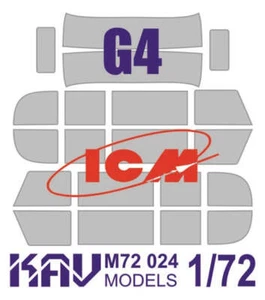 1/72 Paint mask for glazing G4 (ICM) - Picture 1 of 1