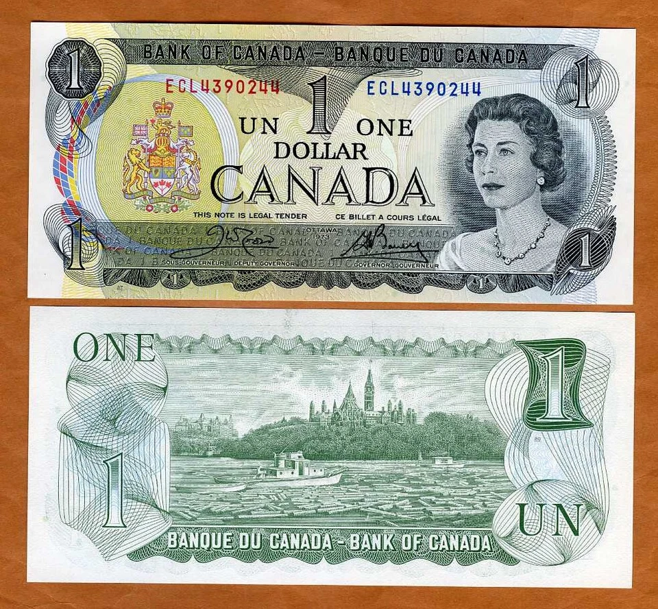 Canadá, $1, 1973, P-85c, QEII, UNC Foto 1 de 1