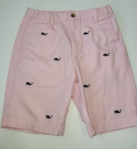 Boys Vineyard Vines Embroidered Whale Breaker Shorts size 12 pink - Picture 1 of 2