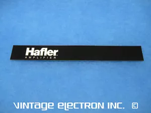 Striscia logo autoadesiva pannello frontale ""Amplificatore Hafler"": ($13,95/ea) - Foto 1 di 3