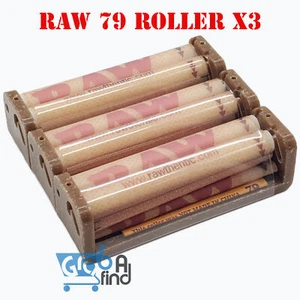 Raw Hemp Plastic Cigarette Rolling Machine, 79mm/1¼ - 3 Pack - Picture 1 of 6