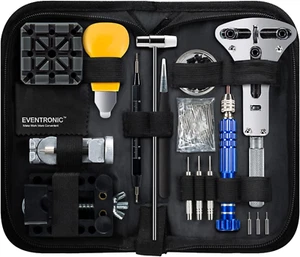 Kit riparazione orologio, strumento professionale di sostituzione batteria orologio, collegamento orologio e retro - Foto 1 di 8