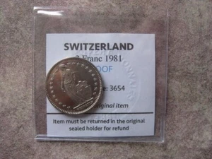 Switzerland - Helvetia - 2 Francs 1981 Proof - Cert: 3654 - Picture 1 of 4