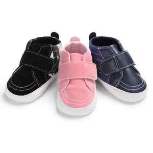 Baby Shoes Canvas Soft Sole Boys Girls Infant 0-18 Months PreWalker Sneakers - Picture 1 of 16