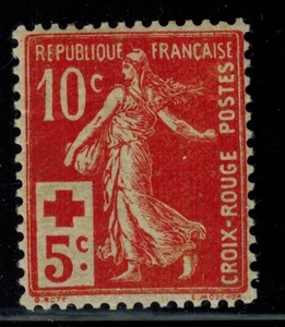 France timbre type semeuse croix rouge N° 147 Neuf ** MNH - Foto 1 di 1