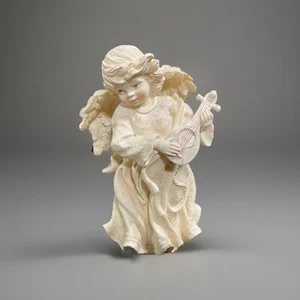 Vintage Ceramic Angel Music Box Plays Amazing Grace 10" Figurine - Picture 1 of 13