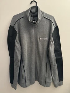INC International Concepts Size Large Full Gray Zip Up Sweatshirt For Men - Picture 1 of 4