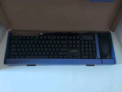 NETIS KM7101 Tri-Color LED USB Wired Gaming Keyboard & Mouse, for PC & Laptop - Image 1 of 4