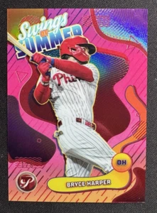 2024 Topps Pristine #SS-8 1/5 BRYCE HARPER Swings Of Summer Red Refractor - Picture 1 of 3